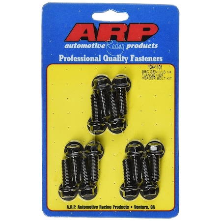 Arp 0.25 in. Flange Hex Header Bolt Kit - SBC, GENIII LS A14-1341101